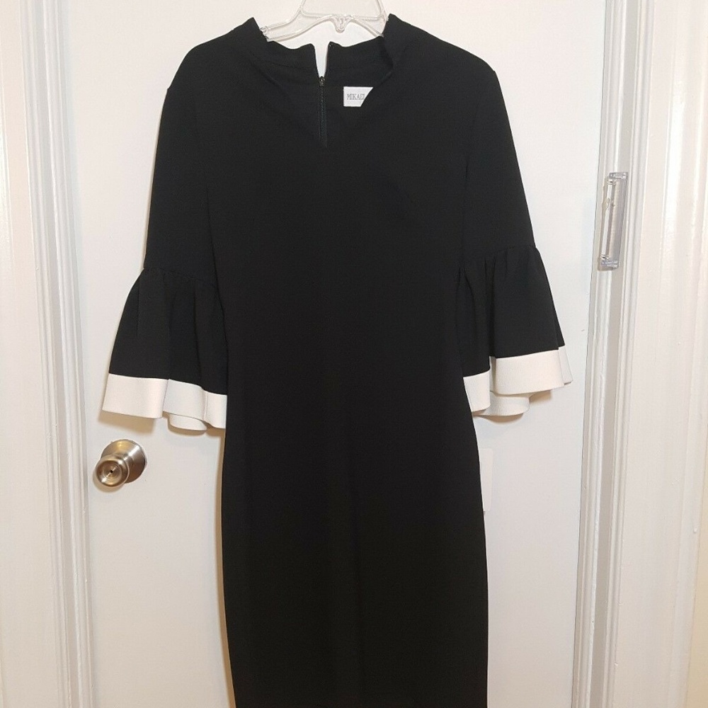 NEW WOMENS. MIKHAIL AGHAL BLACK DRESS SIZE 6